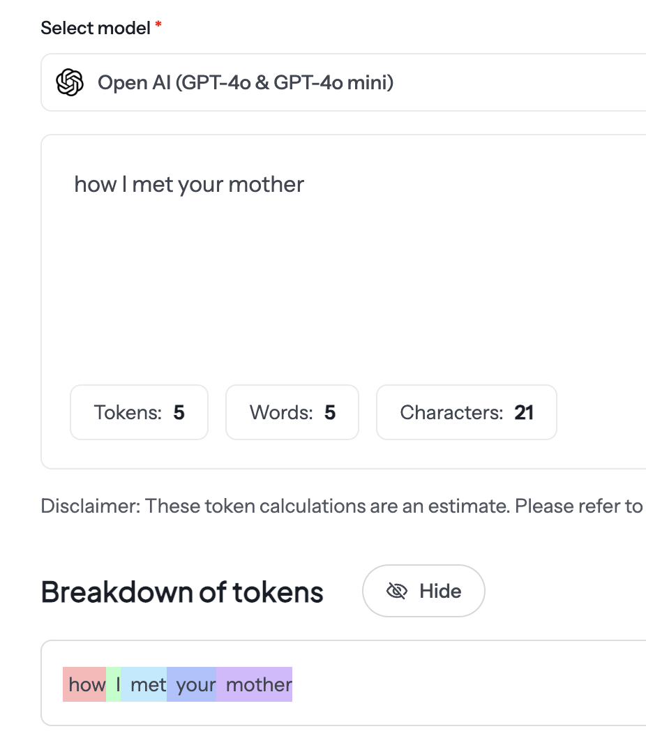 revechat token calculator